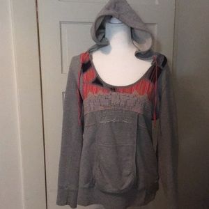 Free People Boho Patch Hoodie